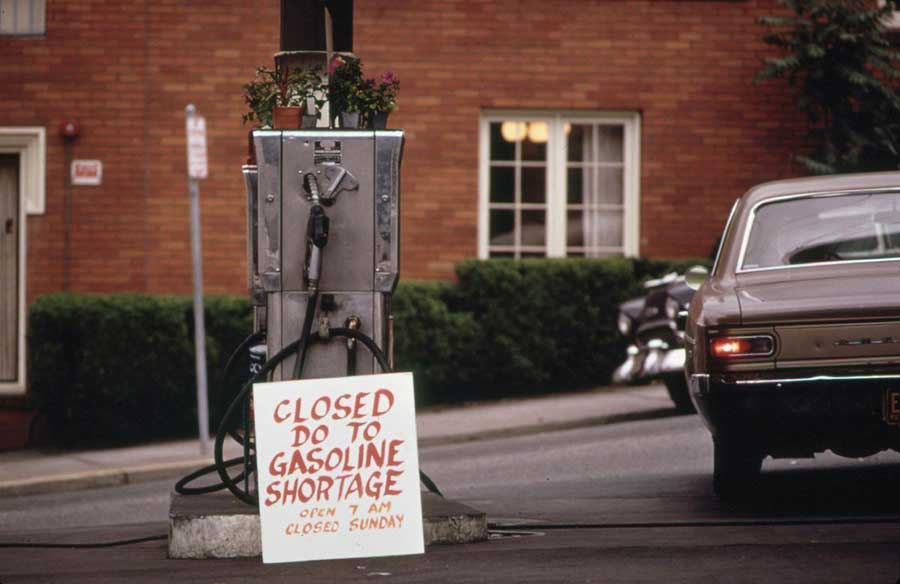 June 1973, Portland, Oregon Gas Shortage